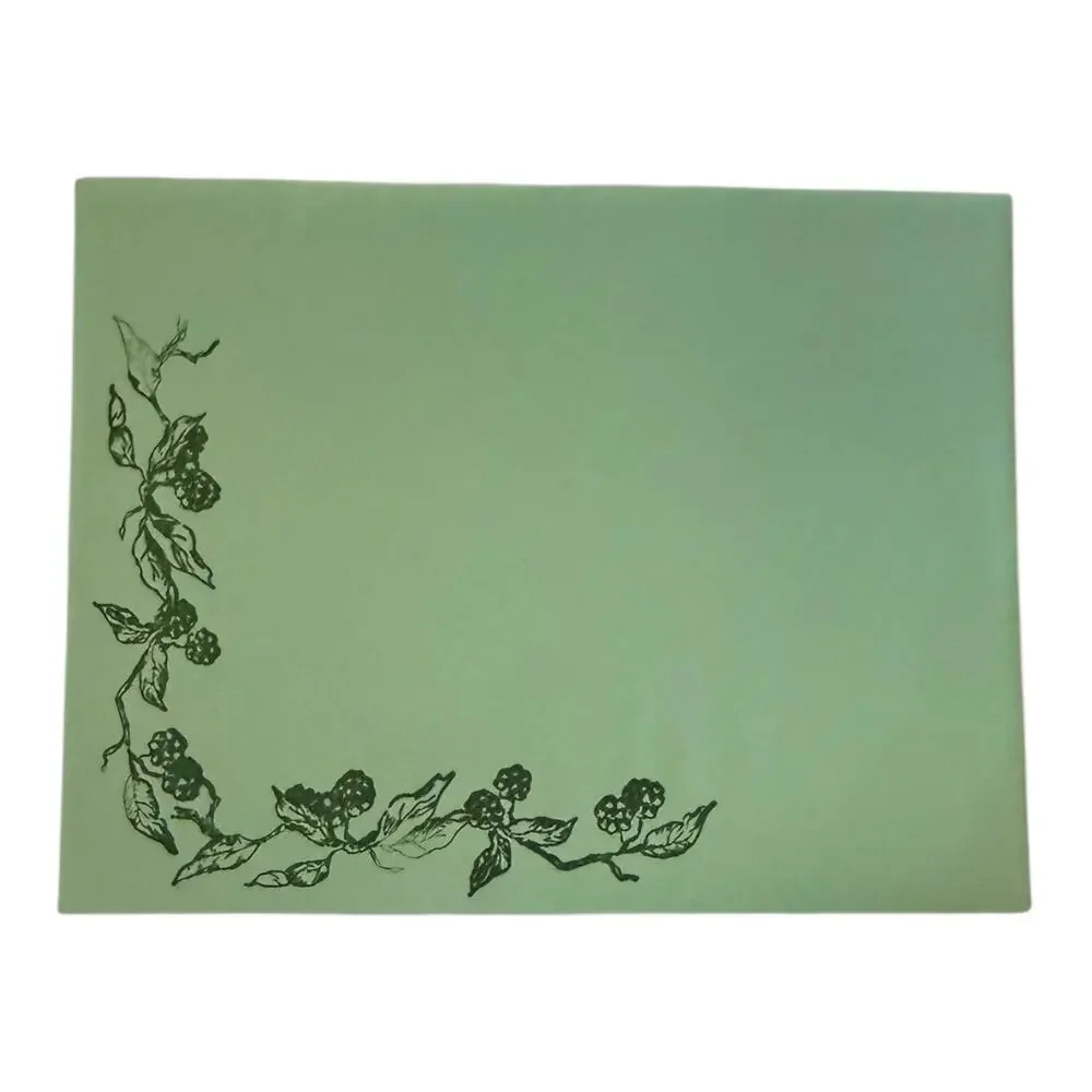 Handmade Fall Thanksgiving Holiday Pumpkin Green Greeting Card